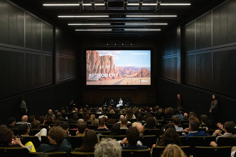 Cinema Godard, incontro con Wes Anderson, Courtesy Fondazione Prada, Ph. Patrick Toomey Neri