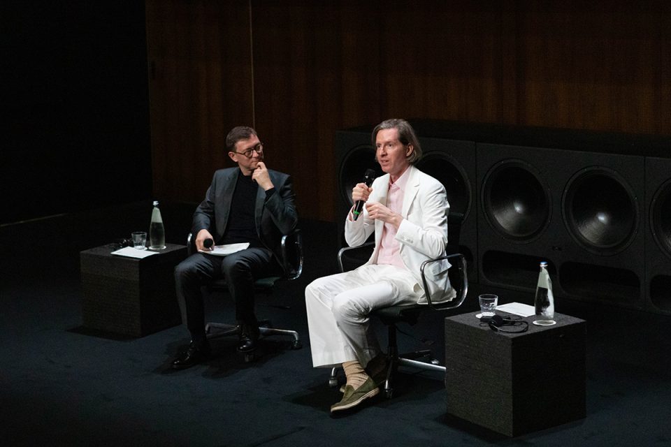 Cinema Godard, incontro con Wes Anderson, Courtesy Fondazione Prada, Ph. Patrick Toomey Neri
