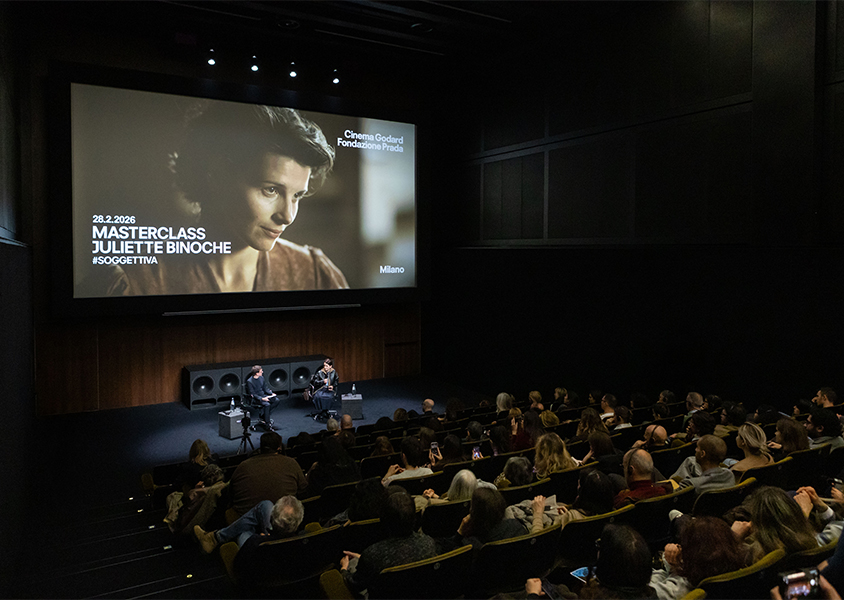 Masterclass Juliette Binoche, Cinema Godard, Milano. Ph. Patrick Toomey Neri