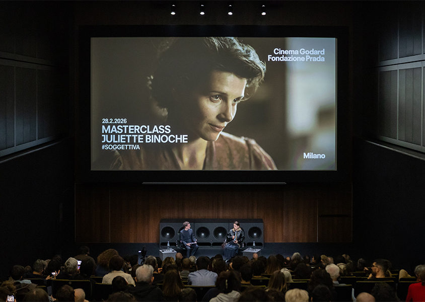 Masterclass Juliette Binoche, Cinema Godard, Milano. Ph. Patrick Toomey Neri