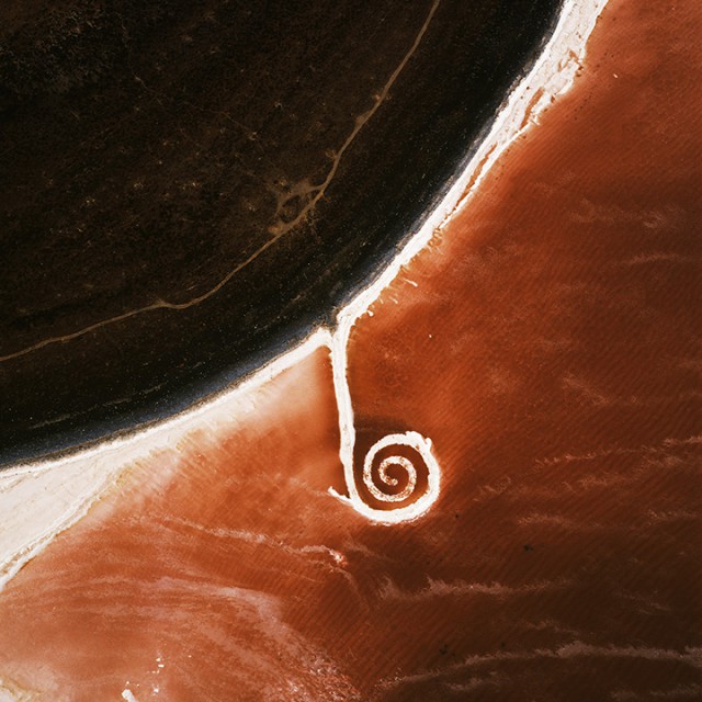 Robert Smithson’s Spiral Jetty, 1970. From Troublemakers. Courtesy David Maisel. Art and Holt Smithson Foundation/Licensed by VAGA, New York