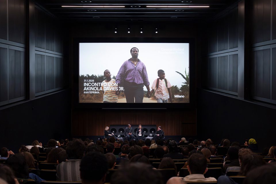 Talk con Akinola Davies Jr., Cinema Godard, Milano, Courtesy Fondazione Prada, Ph. Martina Nicole Garbin